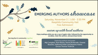 Emerging Authors Showcase – Keephills AB Saturday Nov 3