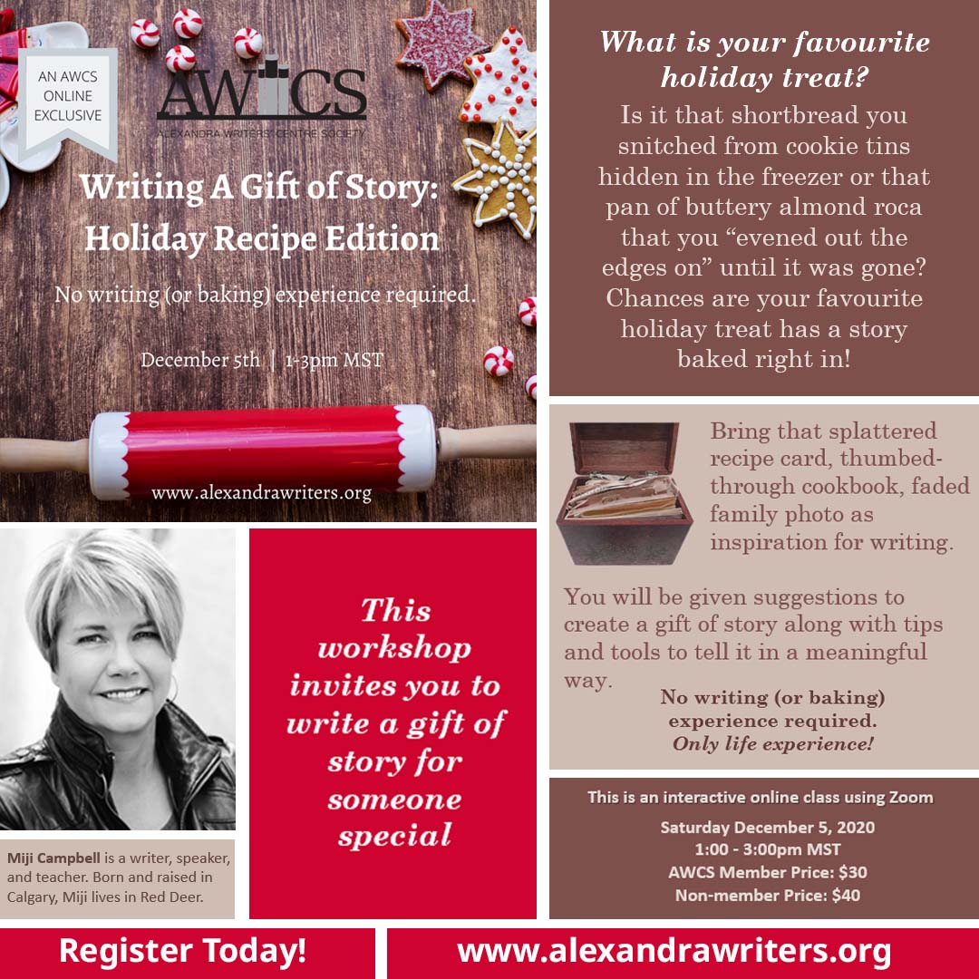 Writing a Gift of Story – Alexandra Center Online Workshop